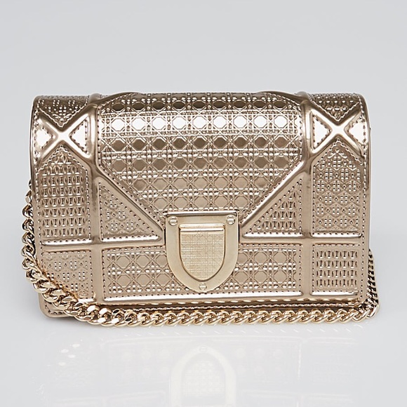 diorama clutch gold